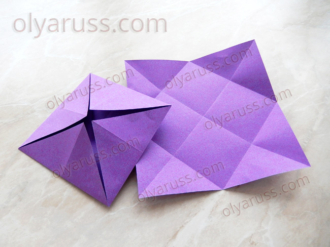 Блинчик - базовая форма оригами