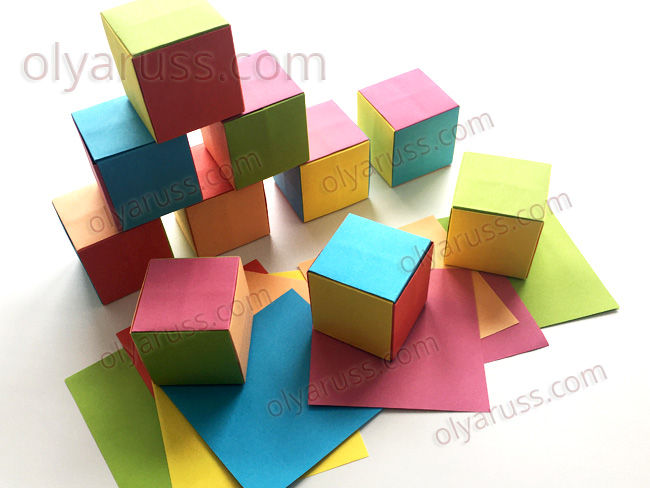 Кубик оригами - кубики из бумаги своими руками
