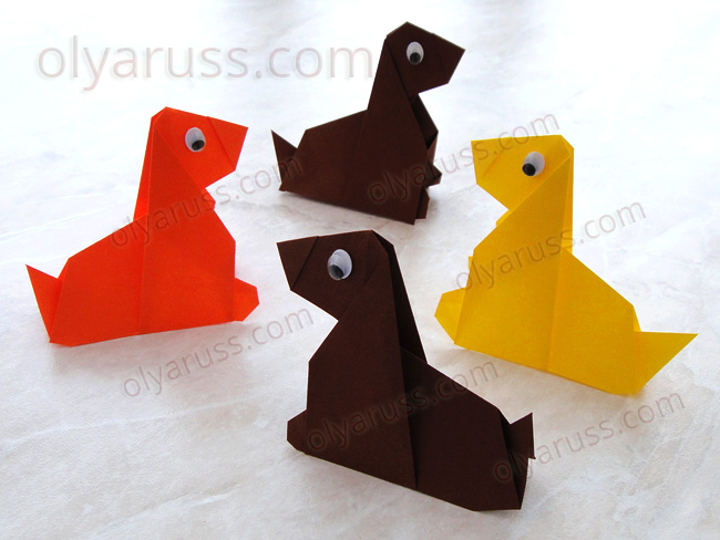 Read more about the article Собачка оригами | Как сделать Собаку из бумаги