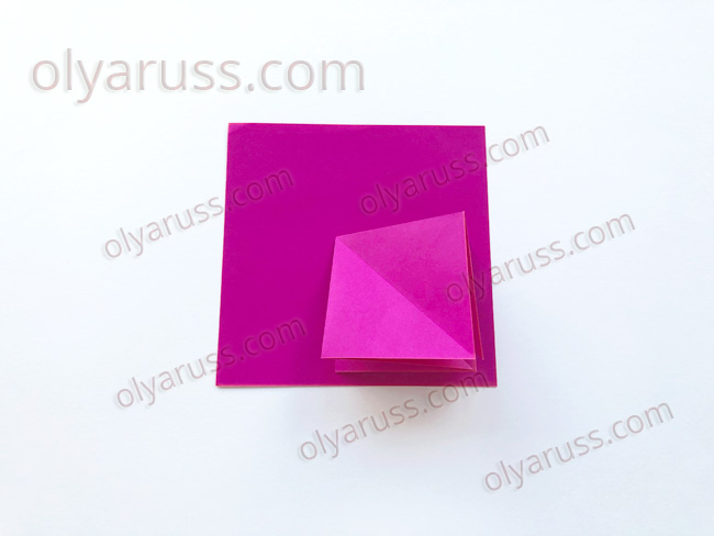 Двойной Квадрат - базовая форма оригами