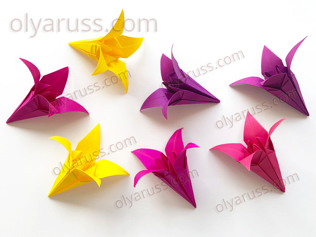 Подробнее о статье Цветок Ирис оригами | Как сделать Цветы из бумаги