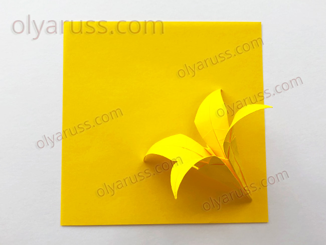 Цветок из бумаги - Ирис или Лилия оригами