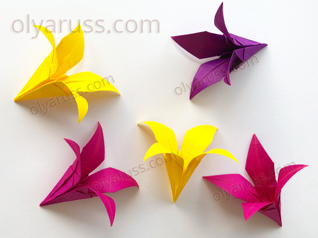 Подробнее о статье Цветы Ирисы из бумаги | Бумажный цветок оригами