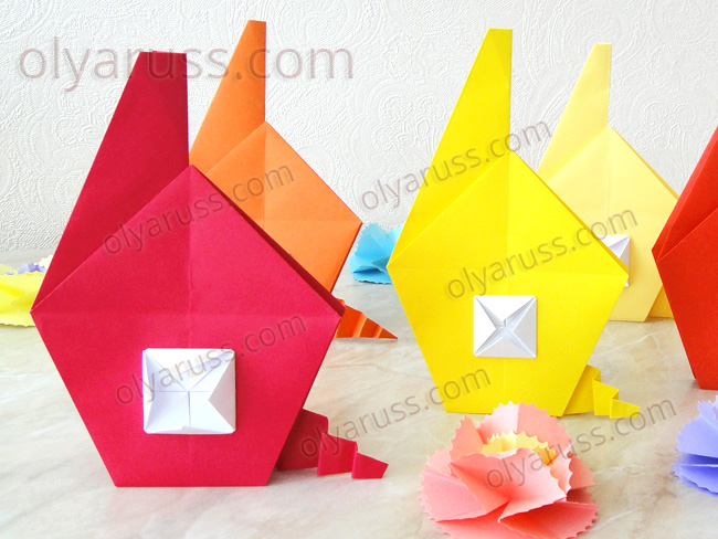 Домик оригами - как сделать Дом из бумаги