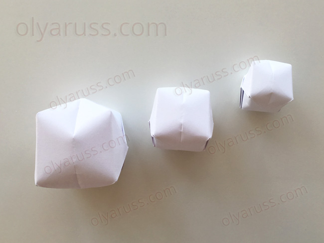 Водяные бомбочки оригами