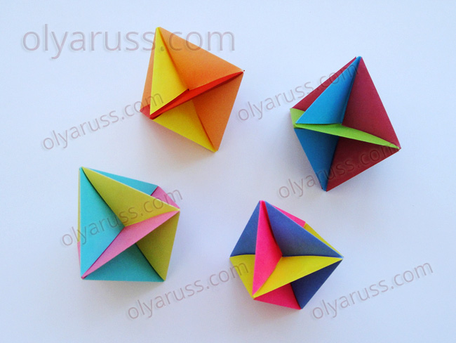 Оригами Многогранник Кристалл