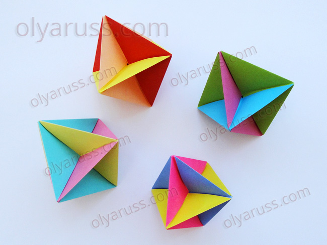 Подробнее о статье Оригами Кристалл | Украшение из бумаги