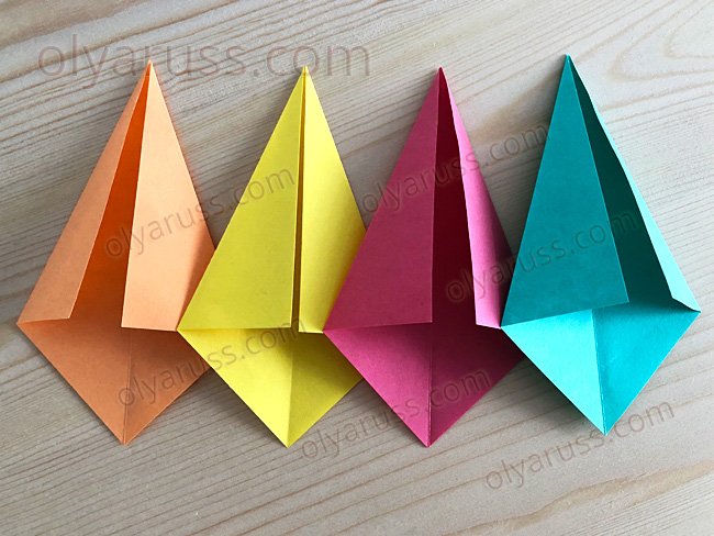 Воздушный Змей оригами - базовая форма